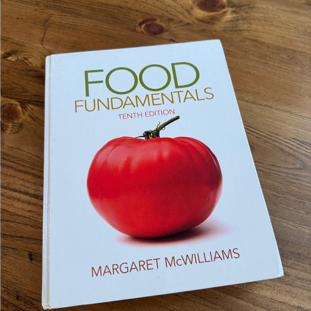 Food Fundamentals Pearson Book with Red and Green Cover